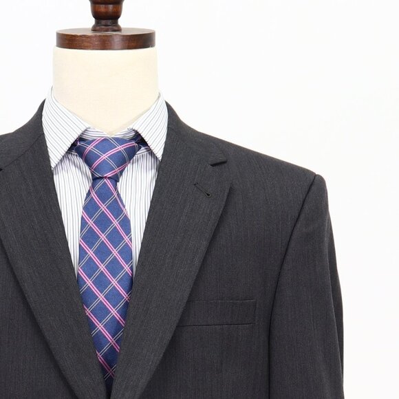 Jos. A. Bank 44R Gray HB 2-Button Sport Coat Blazer Jacket O889 - Picture 5 of 11